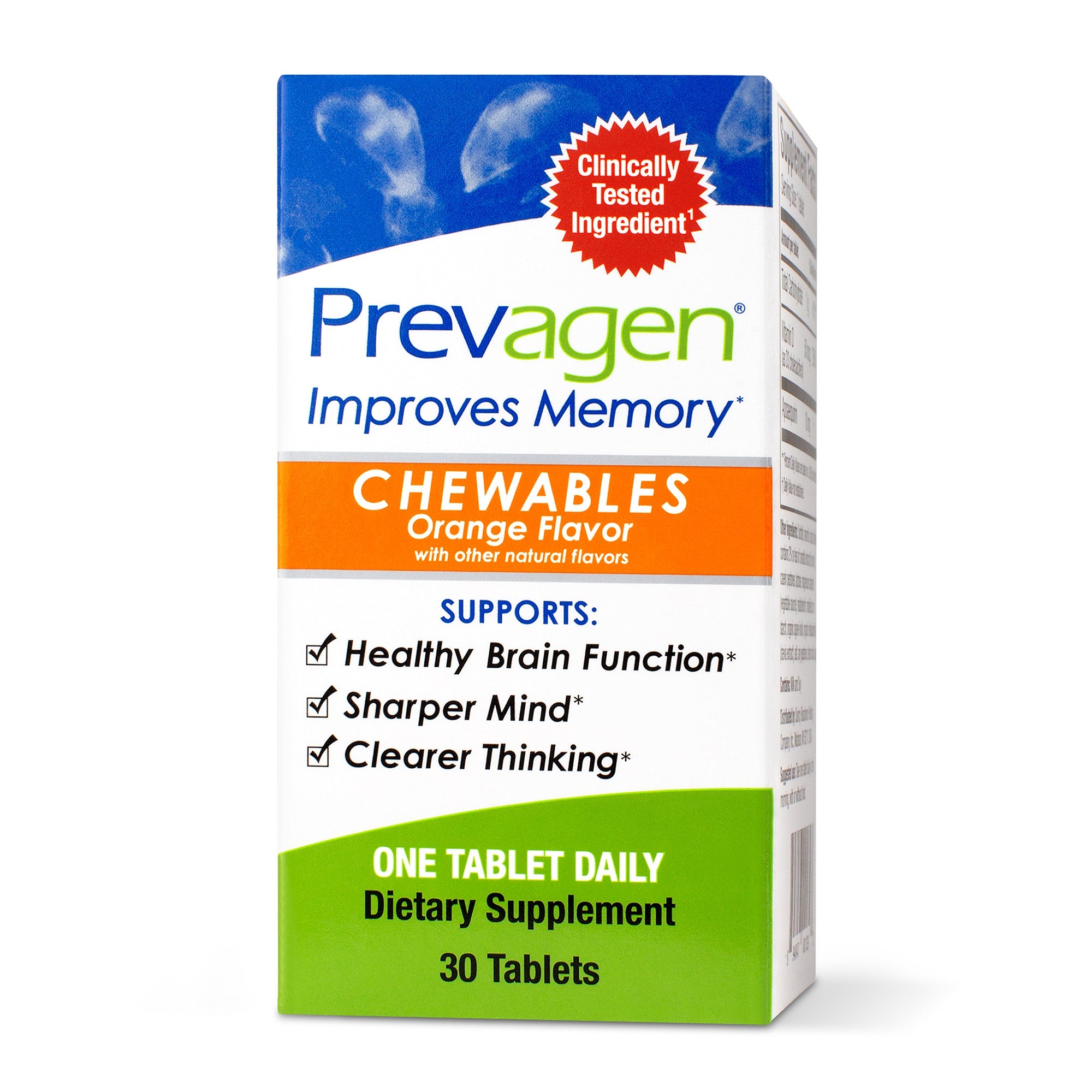 Prevagen Improves Memory - Orange Flavor (Chewable Tablets) by Pasteur Pharmacy
