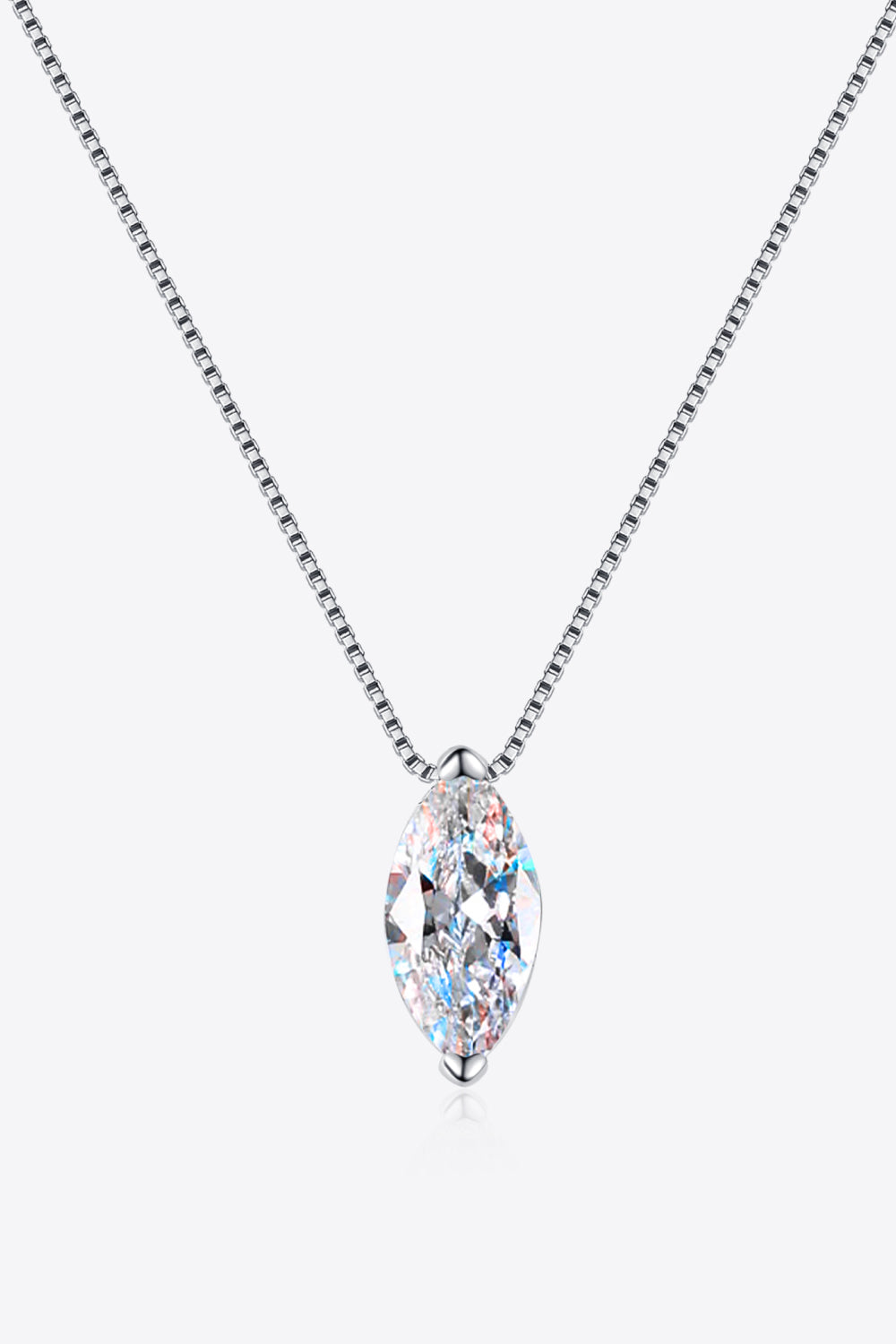 1 Carat Sparkala™ Rhodium-Plated Pure Sterling Silver Necklace - DestGlow