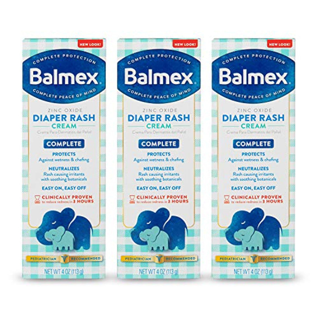 Balmex Complete Protection Diaper Rash Cream, Advanced Formula 