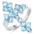 2.16 Carat Genuine Swiss Blue Topaz .925 Sterling Silver Ring  DestGlow