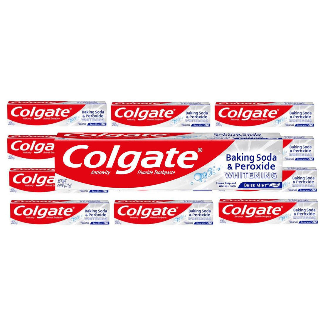 Colgate Toothpaste, Whitening, Brisk Mint, Baking Soda &amp; Peroxide 2 oz by Pasteur Pharmacy