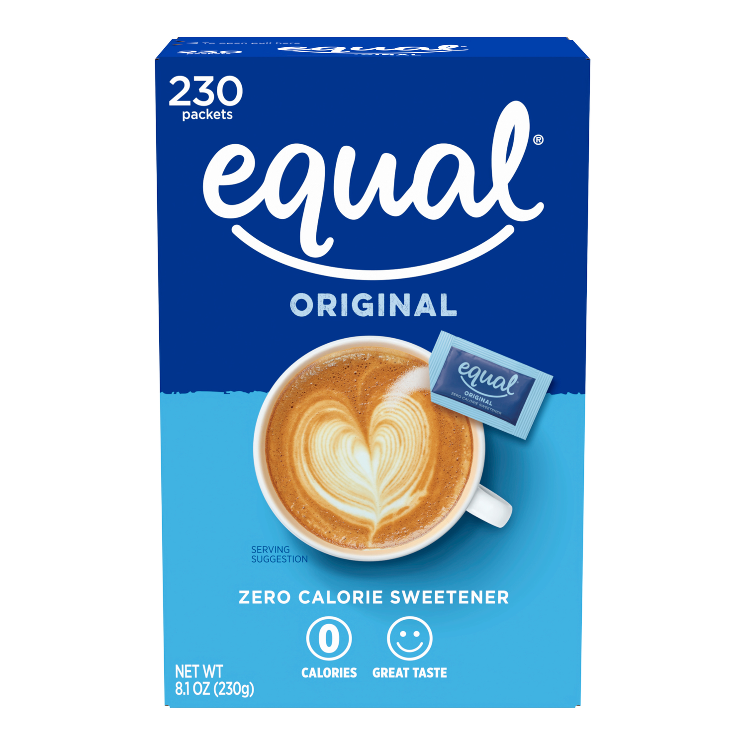 Equal Original Zero Calorie Sweetener Packets 0.035 Ounce by Pasteur Pharmacy
