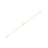 14k Yellow Gold MOP Evil Eye Bracelet (1.00 mm) by Bids.com