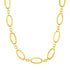 14k Yellow Gold Necklace with Polished Oval Links by Bids.com