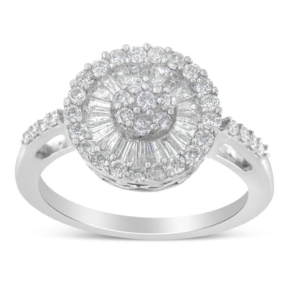 10KT White Gold Diamond Cocktail Ring (1 cttw, H-I Color, SI2-I1 Clarity) by Bids.com