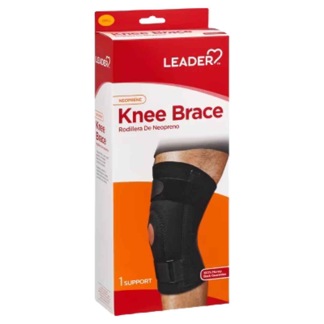 Leader Neoprene Knee Brace Small Black (1 Count) by Farmacias Savia