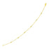 14k Yellow Gold 7 inch Bracelet with Diamond Stations  DestGlow