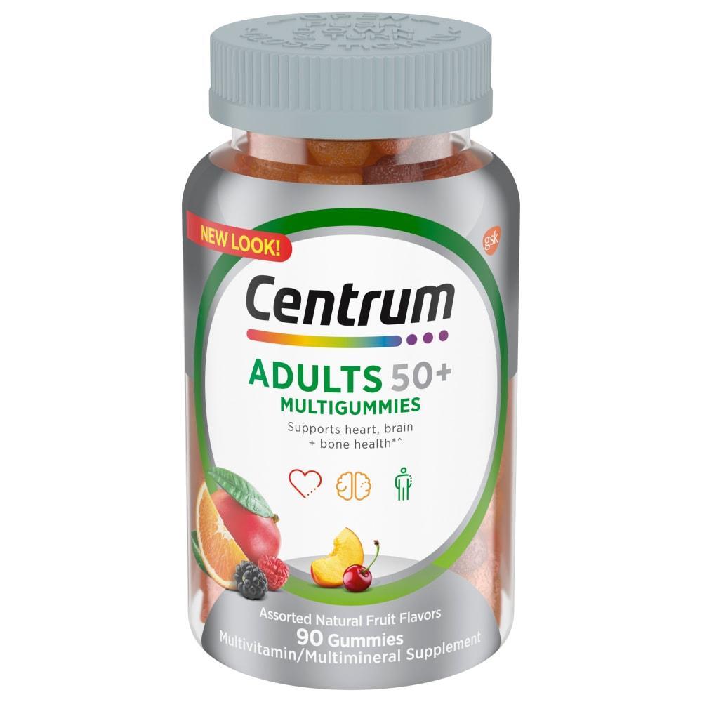 Centrum Adults 50+ Multigummies 90 Gummies Multivitamin Multimineral Supplement 90 ct by Pasteur Pharmacy