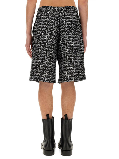 Burberry Men All Over Print Bermuda Shorts by Luosophy