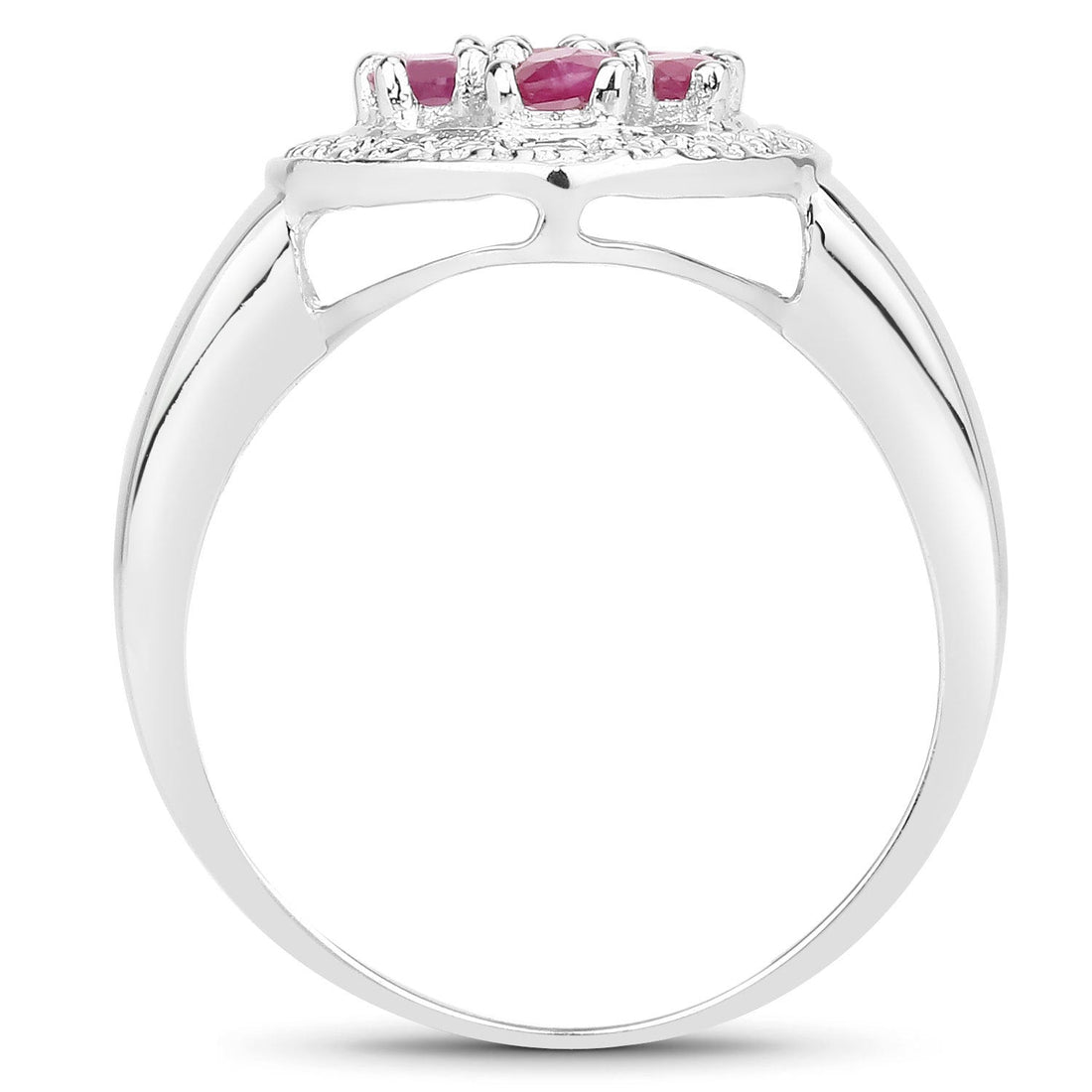 1.54 Carat Genuine Ruby .925 Sterling Silver Ring by Bids.com