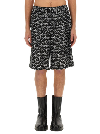 Burberry Men All Over Print Bermuda Shorts by Luosophy