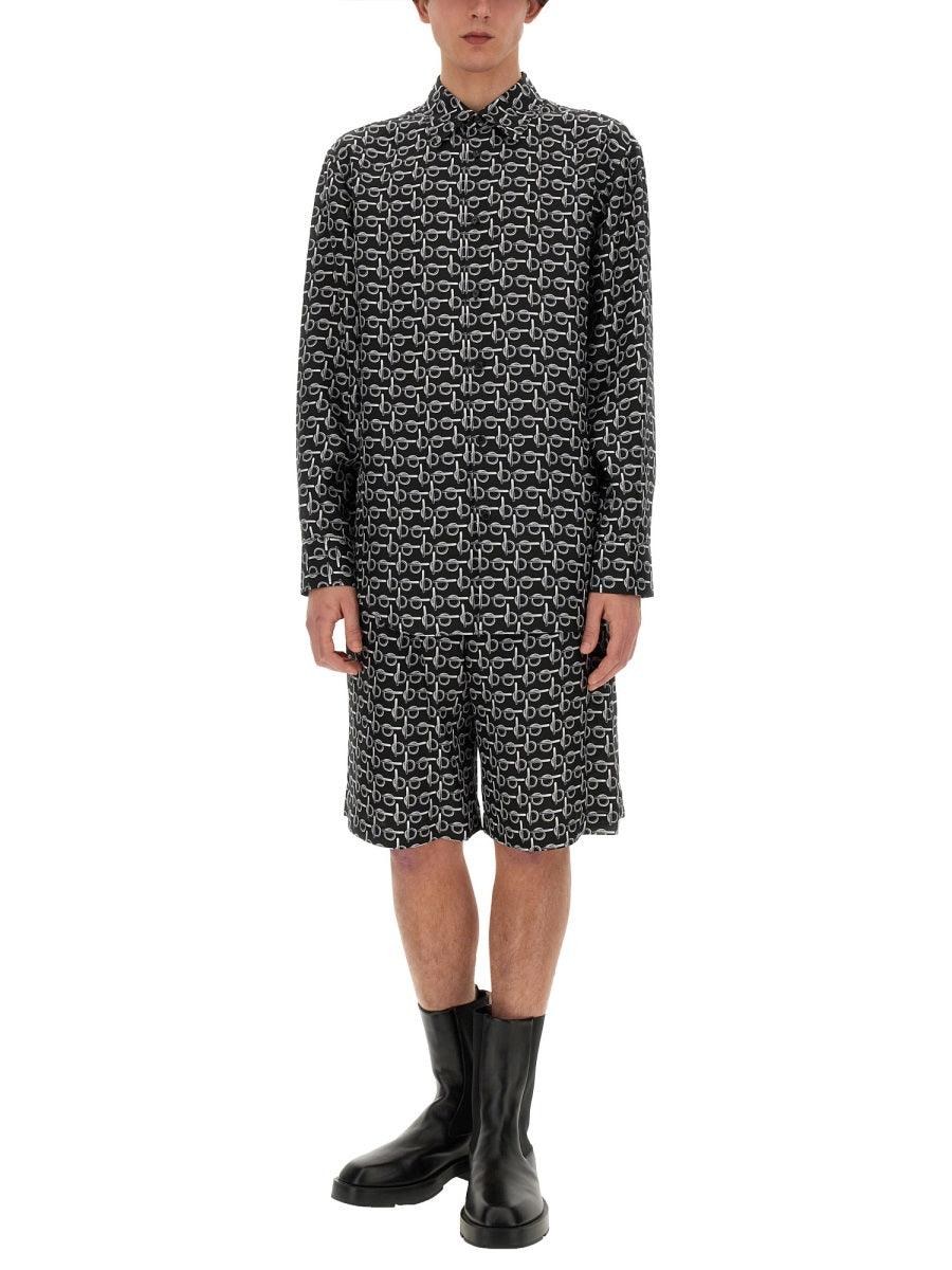 Burberry Men All Over Print Bermuda Shorts by Luosophy