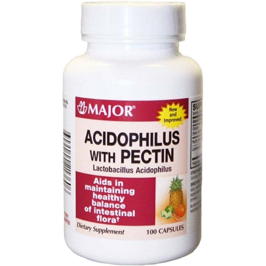 Major Acidophilus With Pectin Dietary Supplement by Pasteur Pharmacy