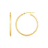 14K Yellow Gold Diamond Cut Hoop Earrings by Bids.com