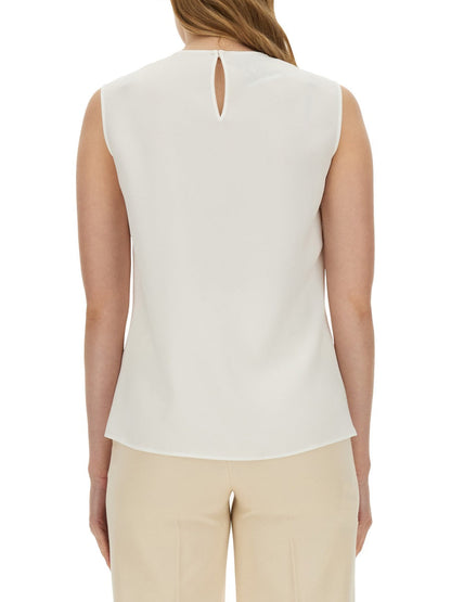 Moschino Women Blouse With Heart Applique by Luosophy