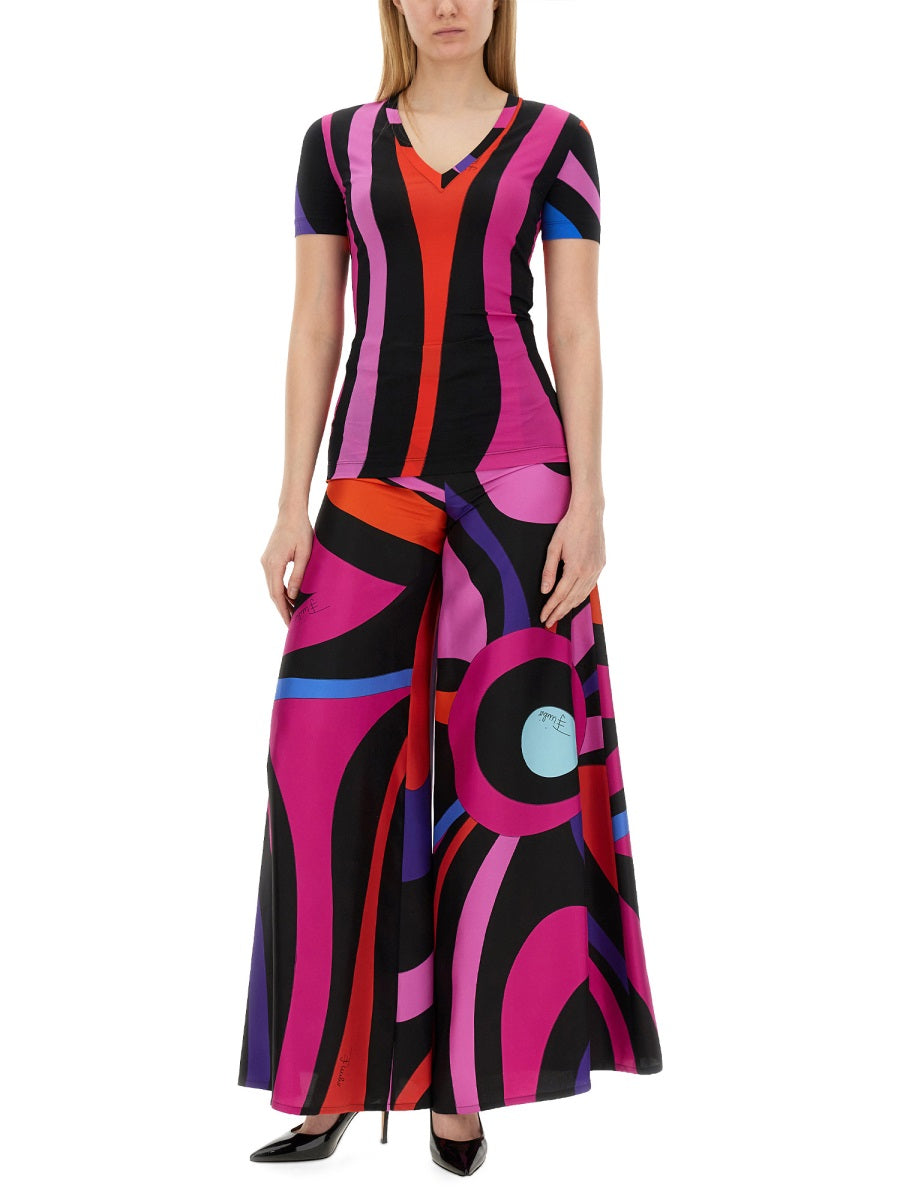 Pucci Women Marble Print T-Shirt by Luosophy