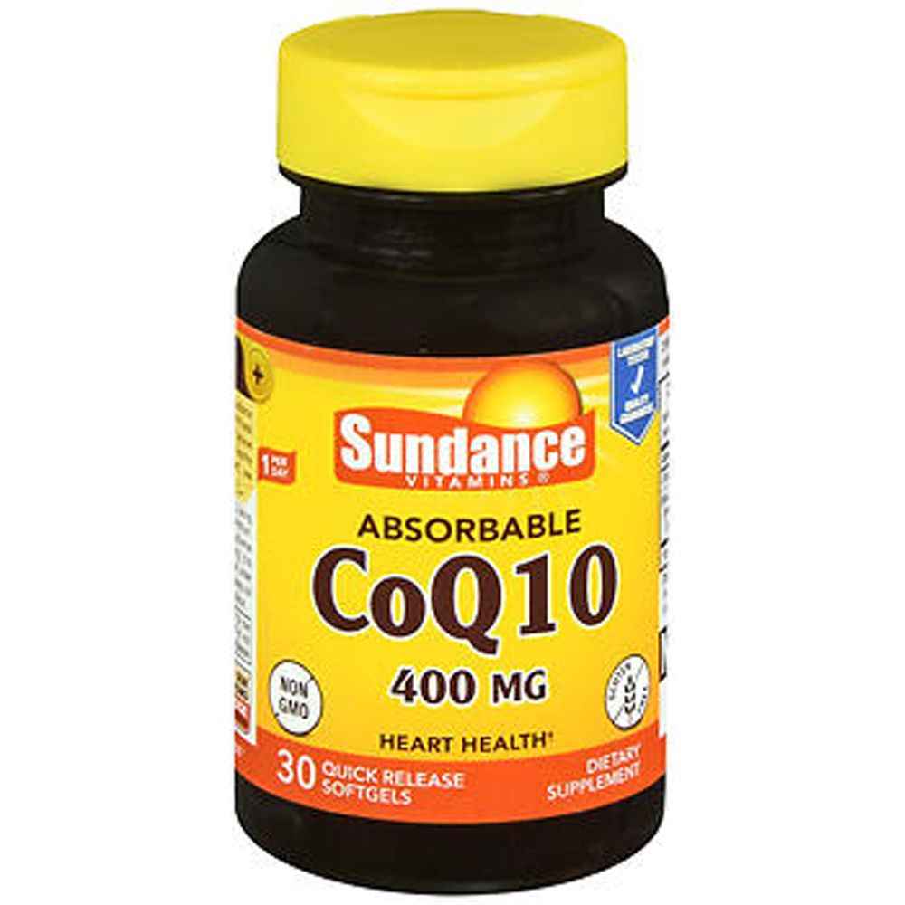 Sundance Vitamins® Co Q-10 High Potency – 400 Mg -30 Softgels