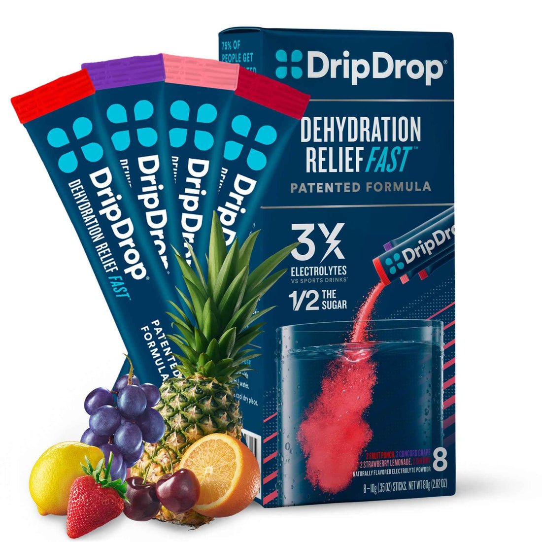 DripDrop  PPk 8x10Gm Juice Vrty A/Frt