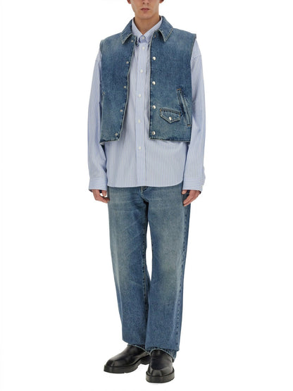 Givenchy Men Denim Vest by Luosophy