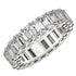 Emerald Cut Lab Grown Diamond Eternity Ring in 14k White Gold (5 cttw FG/VS2)  DestGlow