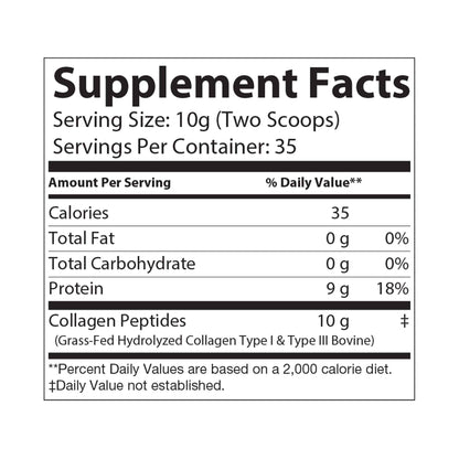 Eluvion Collagen Peptides Type I &amp; III Supplement 12.3oz
