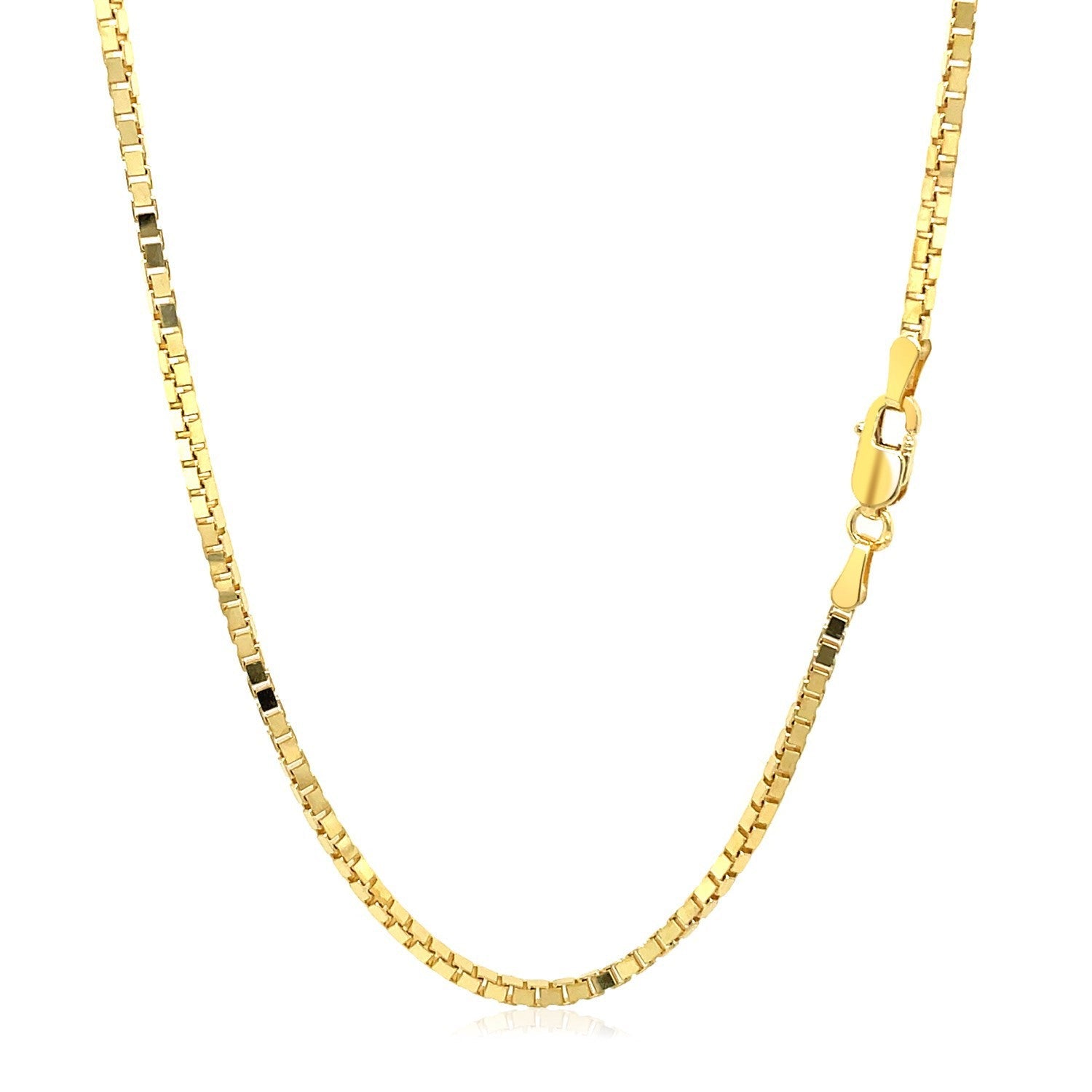 14k Yellow Gold Semi Solid Box Chain 1.6mm by Bids.com