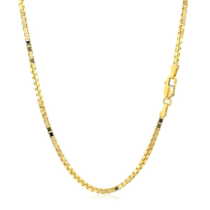 14k Yellow Gold Semi Solid Box Chain 1.6mm by Bids.com