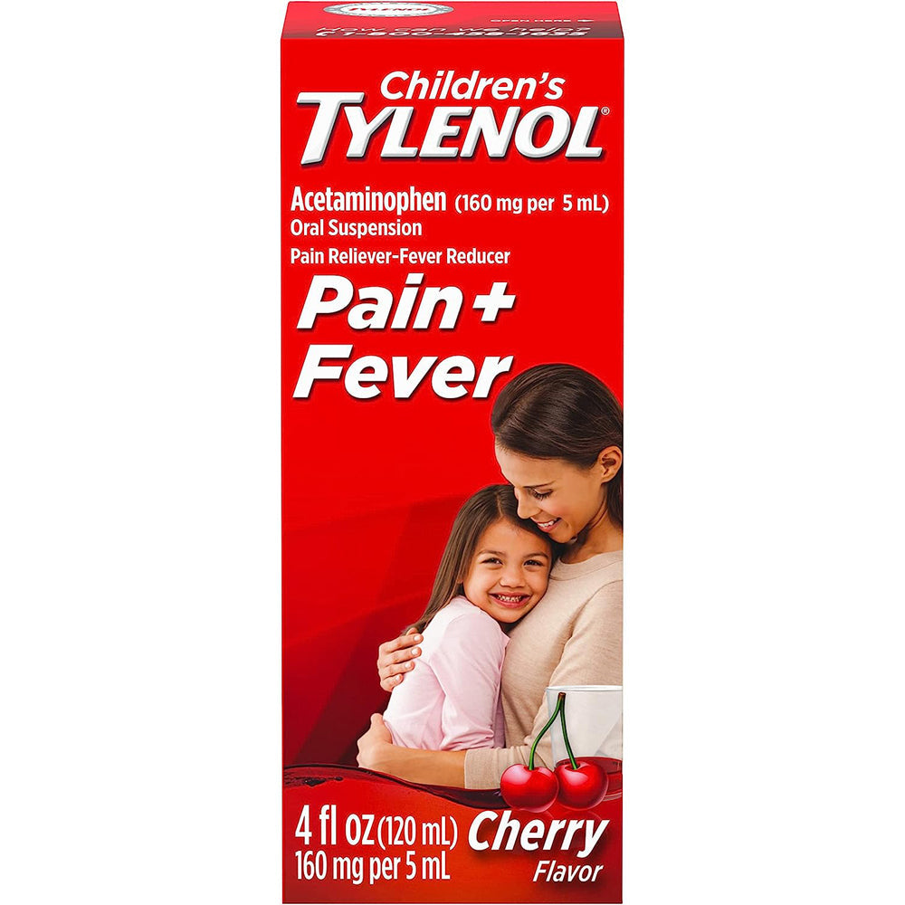 Tylenol Pain + Fever, 160 Mg, Cherry Flavor, Ages 2-11 Years 4 Oz 
