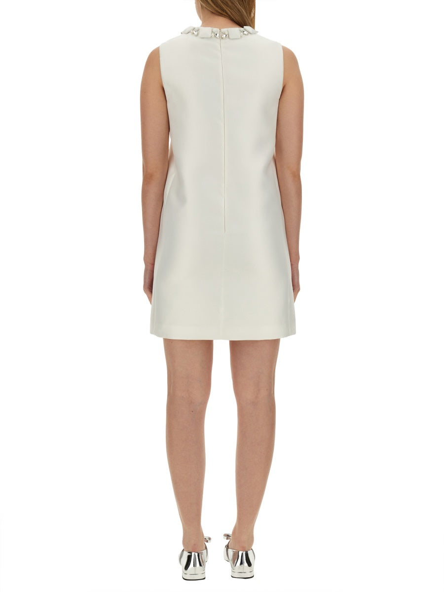 Versace Women Mini Duchesse Dress With Crystals by Luosophy