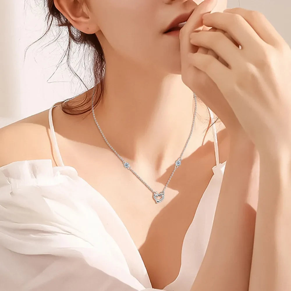 Sparkala™ 925 Sterling Silver Heart Necklace by Sparkala