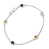 1.83 Carat Genuine Multi Stones .925 Sterling Silver Bracelet by Bids.com