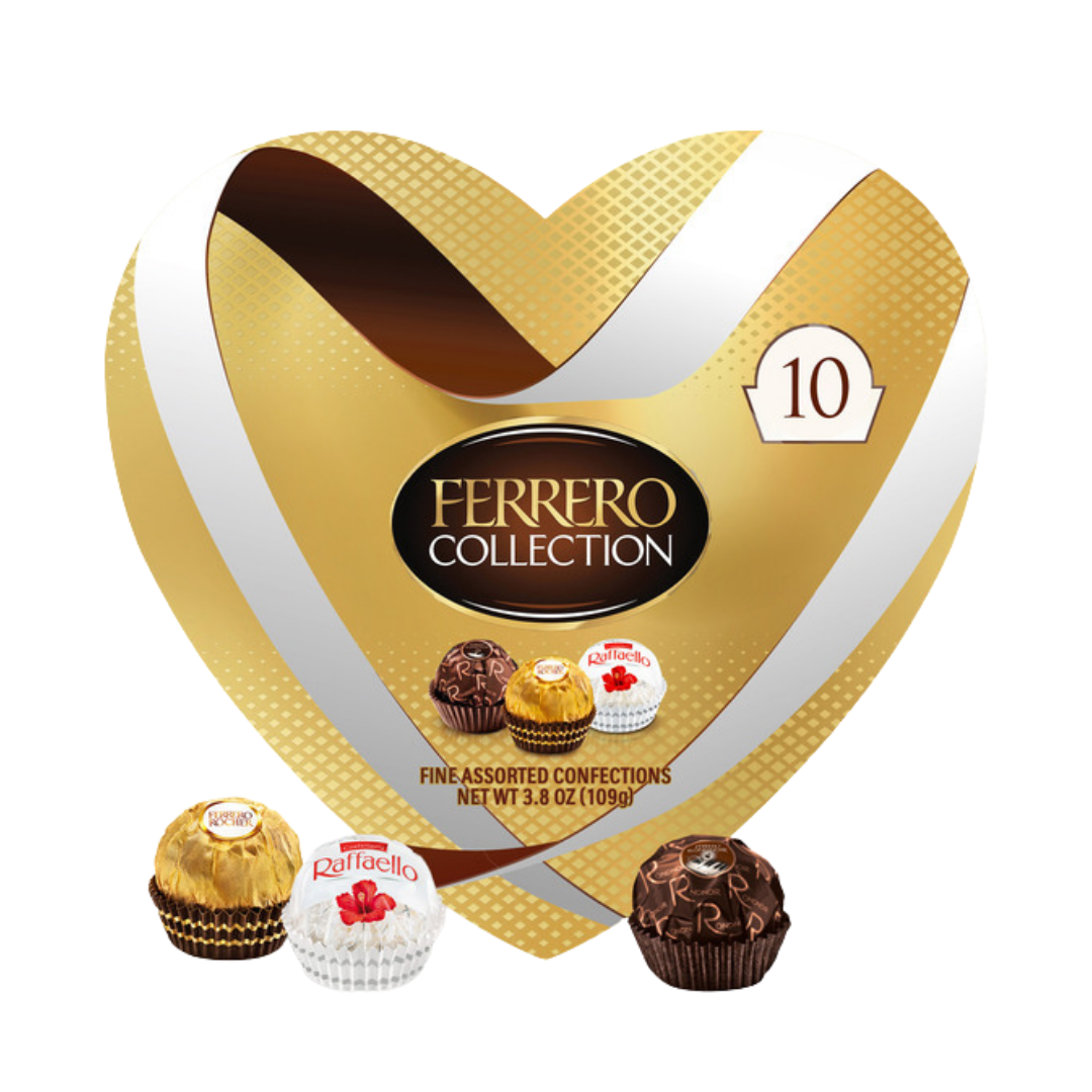 Ferrero Collection Fine Assorted Confections Heart Gift Box (3.8oz) by Farmacias Savia