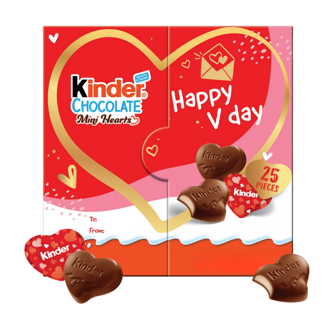 Kinder Chocolate Mini Hearts Valentine&
