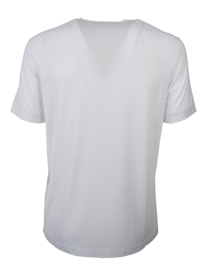 Giorgio Armani Men Asv Stretch-Viscose T-Shirt With Signature Logo by Luosophy