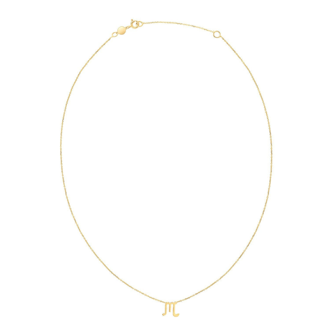 14K Yellow Gold Scorpio Necklace by Bids.com
