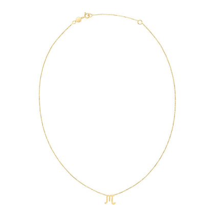 14K Yellow Gold Scorpio Necklace by Bids.com