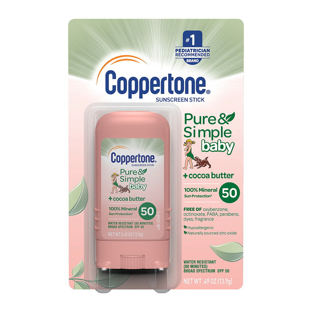 Coppertone Water Babies Pure &amp; Simple Sunscreen Stick SPF 50 by Pasteur Pharmacy