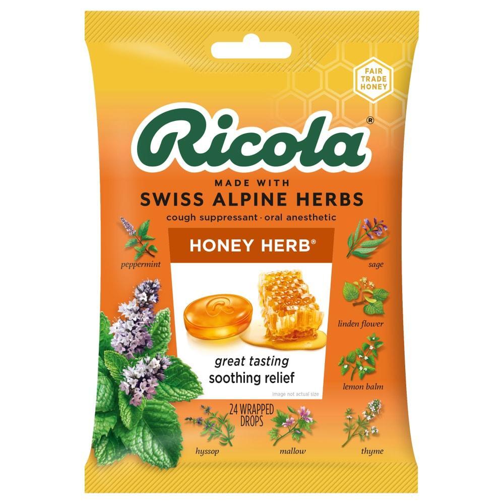 Ricola Cough Suppressant Throat Drops Natural Honey Herb by Pasteur Pharmacy