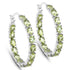 5.10 Carat Genuine Peridot .925 Sterling Silver Earrings  DestGlow