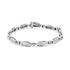14K White Gold 2.0 Cttw Princess and Round Diamond Bar and Link Bracelet (I-J Color, I1-I2 Clarity) - 7.25" Inches by Bids.com