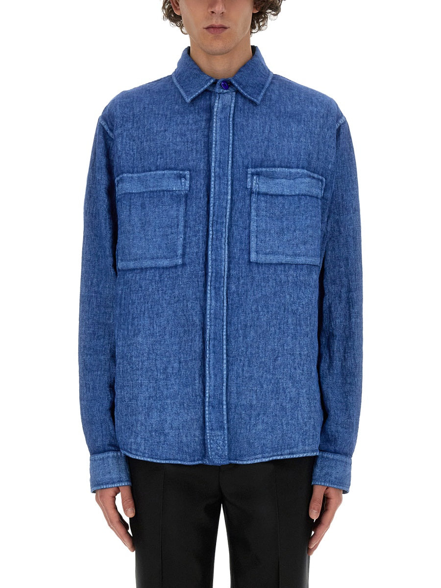 Burberry Men Linen Shirt by Luosophy
