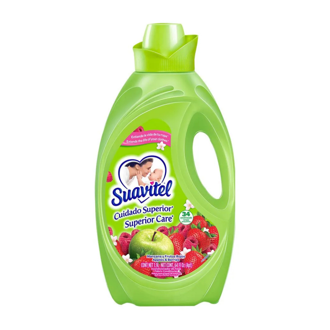 Suavitel Cuidado Superior Fabric Softener Apples &amp; Berries (64oz)  DestGlow