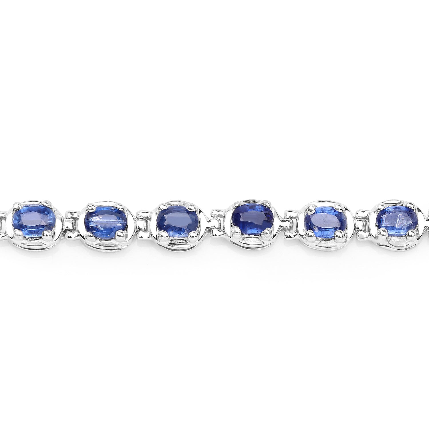 7.02 Carat Genuine Kyanite .925 Sterling Silver Bracelet  DestGlow