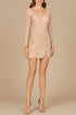 Long Sleeve V-Neck Cocktail Dress by Lara New York