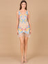 Floral Beaded Cocktail Fringe Dress by Lara New York