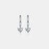 1 Carat Sparkala™ 925 Sterling Silver Heart Earrings by Sparkala