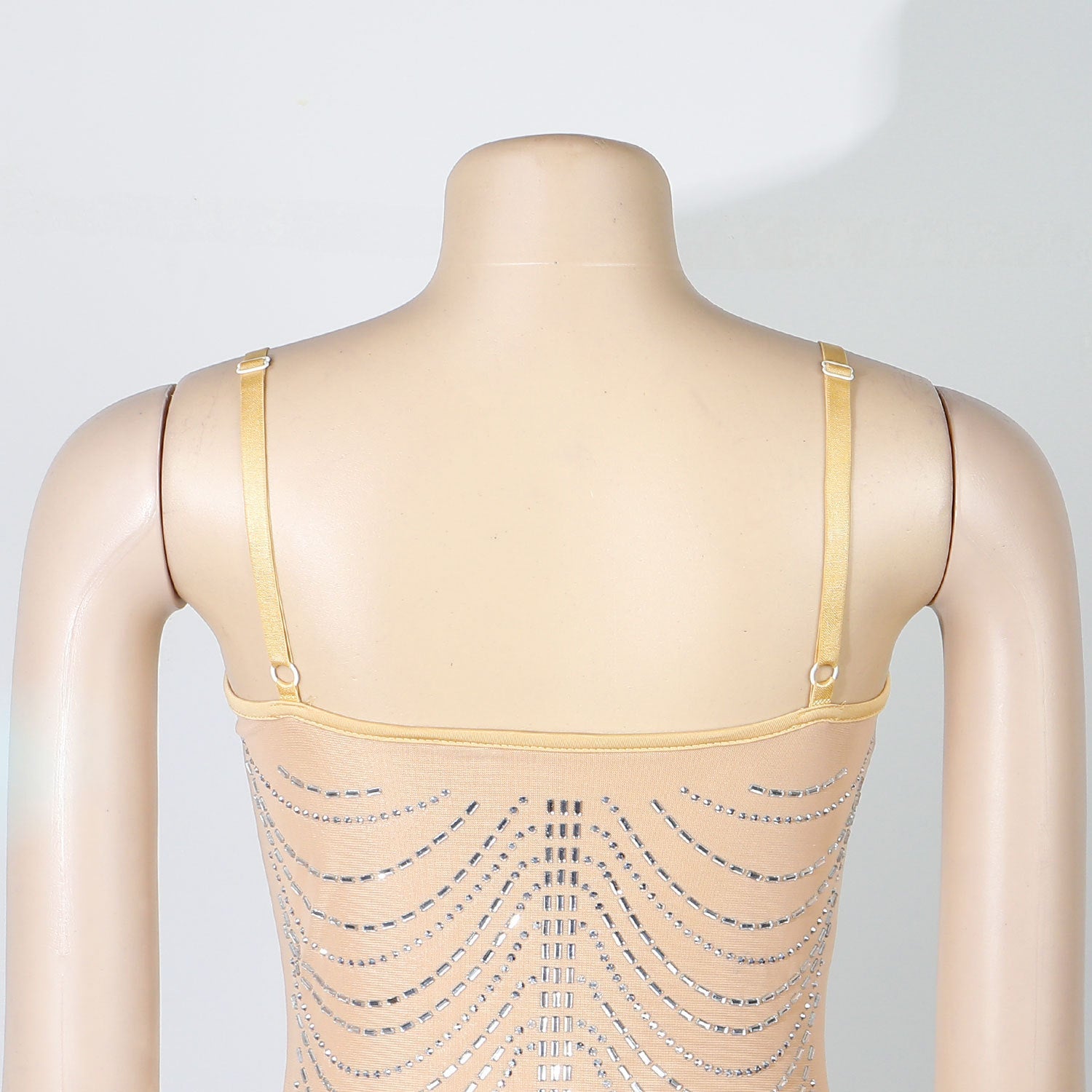 Sexy Slim Fit Rhinestone Tassel Dress by Ragazza