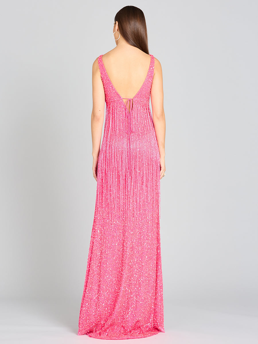 Regan Fringe Sequin Dress by Lara New York