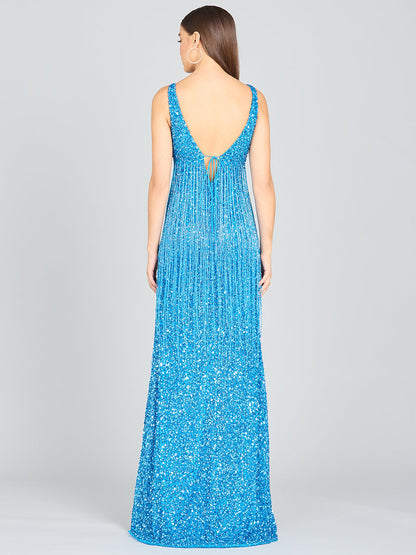 Regan Fringe Sequin Dress by Lara New York