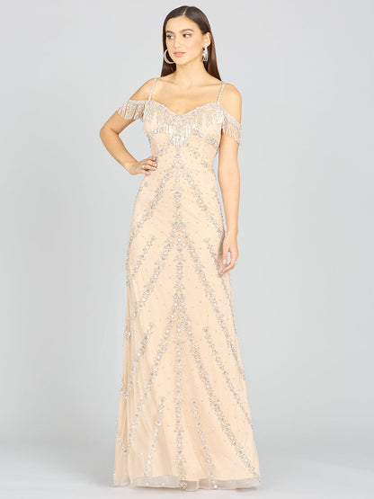 Candy Beaded Gown by Lara New York